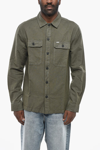 Camicia S-HIRT-OUT in Lino e Cotone con Doppio Taschino