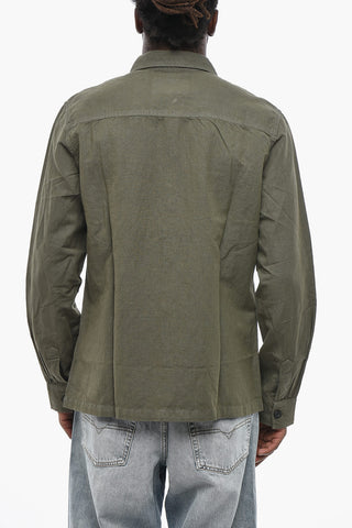 Camicia S-HIRT-OUT in Lino e Cotone con Doppio Taschino