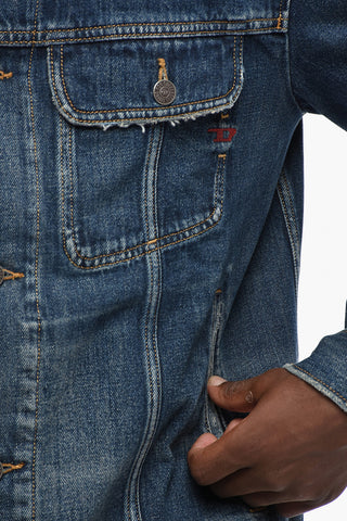 Vintage-Effect Denim Jacket D-BARCY