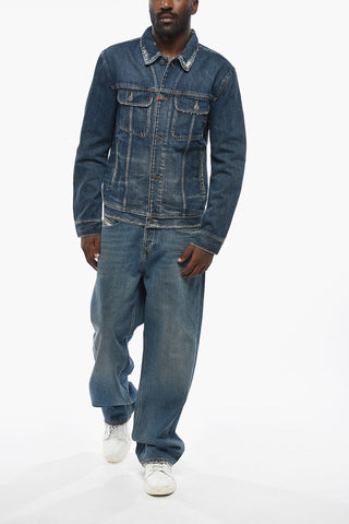 Vintage-Effect Denim Jacket D-BARCY