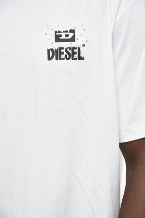 Rundhals-T-Shirt T-WASH-XX Aus Baumwolle Mit Kontrastdrucken