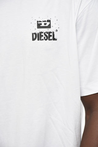 Cotton Crewneck T-Shirt T-WASH-XX With Contrast Prints