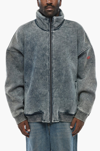 Denim-Effect Jacket S-BATEL With Monogram On The Sleeve