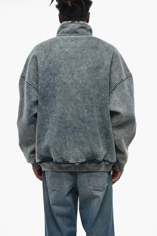 Denim-Effect Jacket S-BATEL With Monogram On The Sleeve