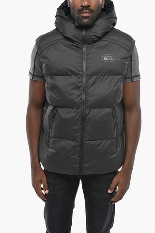 Sleeveless Padded Jacket NEW-STEP-OUT-SL With Logo Print