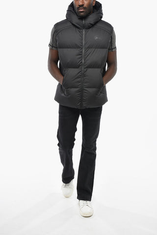 Sleeveless Padded Jacket NEW-STEP-OUT-SL With Logo Print