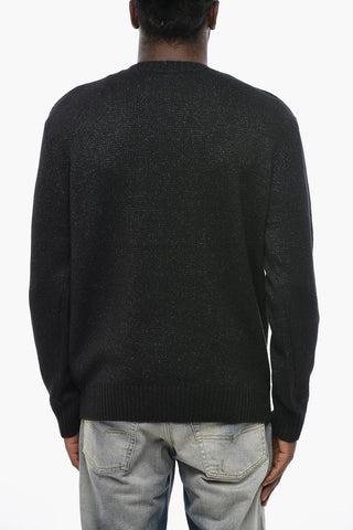 Glitter Wool-Blend Crewneck Sweater K-FREEX-NEW-XX