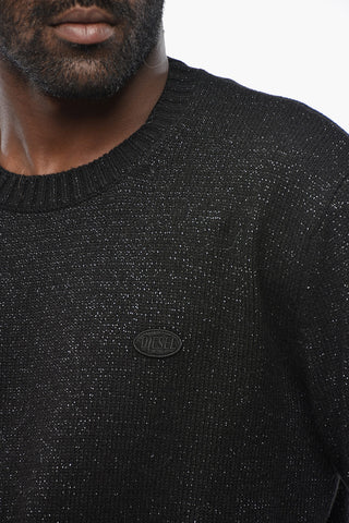 Glitter Wool-Blend Crewneck Sweater K-FREEX-NEW-XX