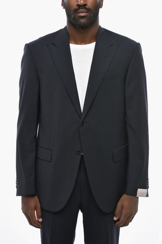 Virgin Wool Blazer ACADEMY with Peak Lapel