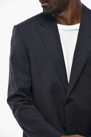 Virgin Wool Blazer ACADEMY with Peak Lapel