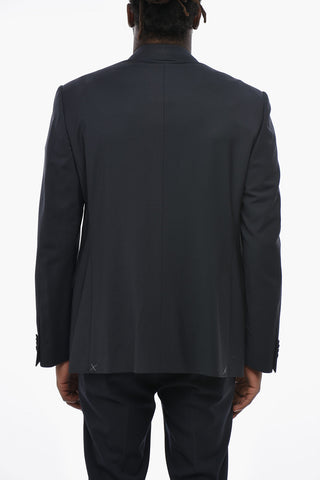 Virgin Wool Blazer ACADEMY with Peak Lapel