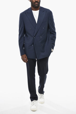 Double-Breasted Blazer GATE with Patch Pockets