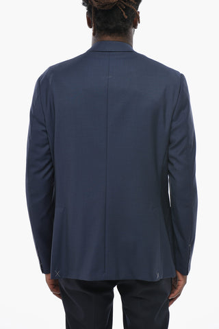 Double-Breasted Blazer GATE with Patch Pockets