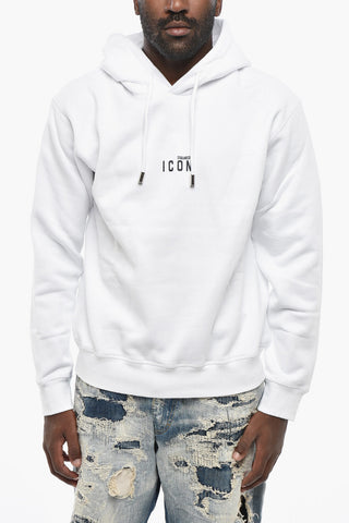 ICON Cotton Fleece Hoodie With Patch Pocket