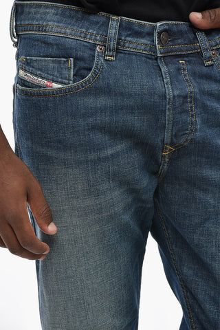 Jeans BUSTER-X Tapered Fit con Cuciture a Vista 19cm L.32