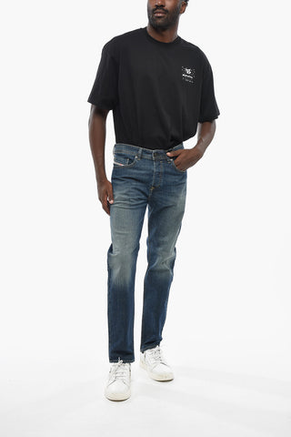 Jeans BUSTER-X Tapered Fit con Cuciture a Vista 19cm L.32