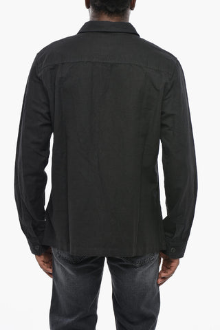 Camicia S-HIRT-OUT in Lino e Cotone con Doppio Taschino