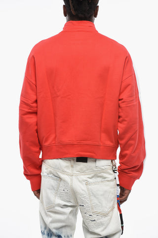 Two-Tone Sweatshirt with Contrast Side Stripes