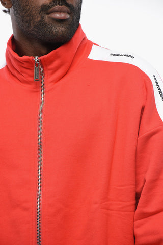 Two-Tone Sweatshirt with Contrast Side Stripes