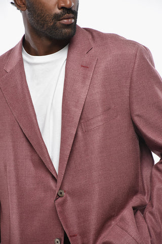 Silk-Blend Blazer LEADER SOFT with Patch Pockets