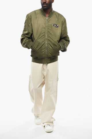 Nylon Bomber J-KEPES with Ombre Effect and Metal Monogram
