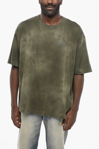 T-shirt Girocollo T-WASH-OUT In Cotone con Logo Stampato