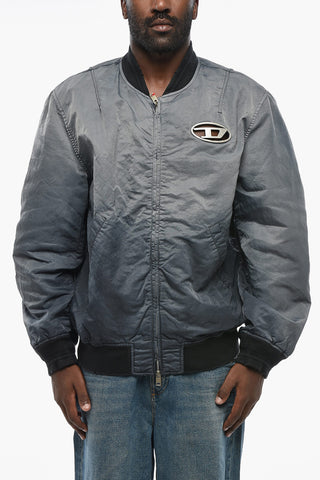 Nylon Bomber J-KEPES with Ombre Effect and Metal Monogram