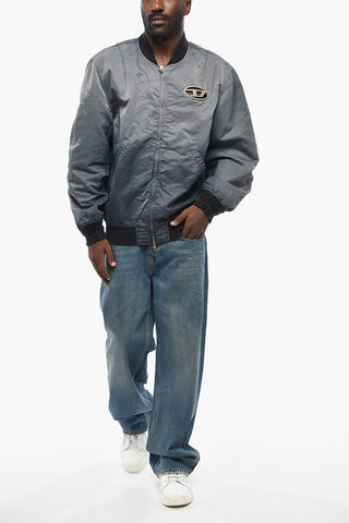 Nylon Bomber J-KEPES with Ombre Effect and Metal Monogram