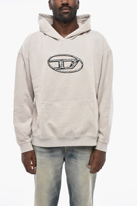 Hoodie S-BOXT aus Baumwolle mit Maxi-Monogramm vorne
