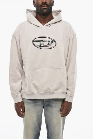 Cotton Hoodie S-BOXT with Maxi Front Monogram