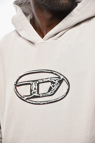 Cotton Hoodie S-BOXT with Maxi Front Monogram