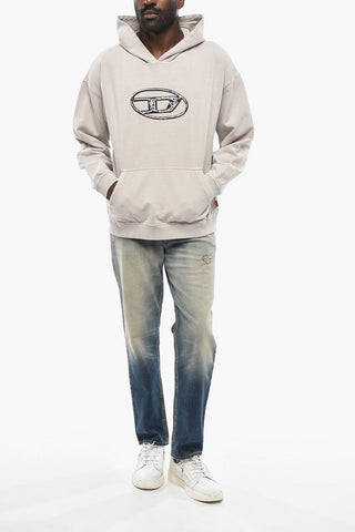 Cotton Hoodie S-BOXT with Maxi Front Monogram