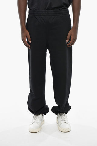 Brushed Cotton Joggers with Elastic Waist