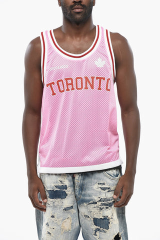Openwork Tank Top With Lace Hem