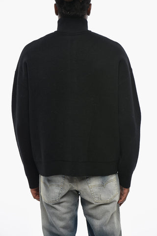 Wool-Blend Knit K-RALUS With Zip Closure