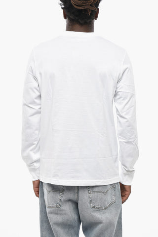 Crewneck Long-Sleeve T-shirt T-JUST-LS-D with Chest Pocket