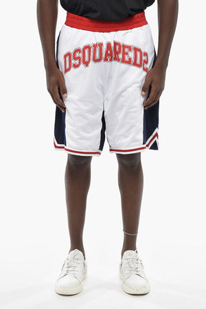 Shorts Colore Block con Dettagli Traforati