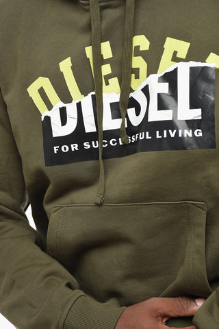 Cotton Hoodie S-GINN with Contrast Logo