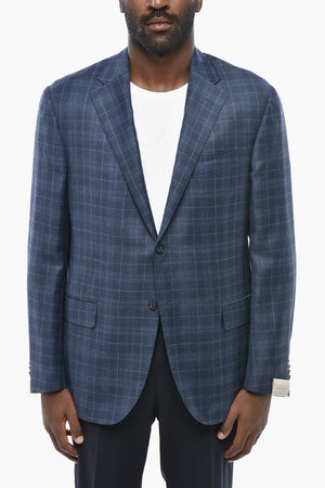 Wool Blazer ACADEMY SOFT with Tartan Pattern
