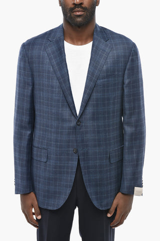 Wool Blazer ACADEMY SOFT with Tartan Pattern