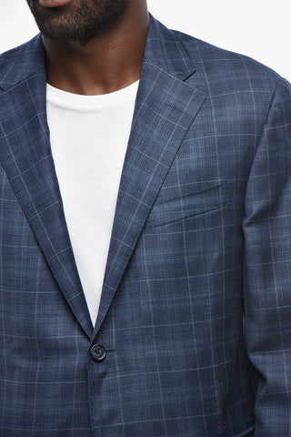 Wool Blazer ACADEMY SOFT with Tartan Pattern