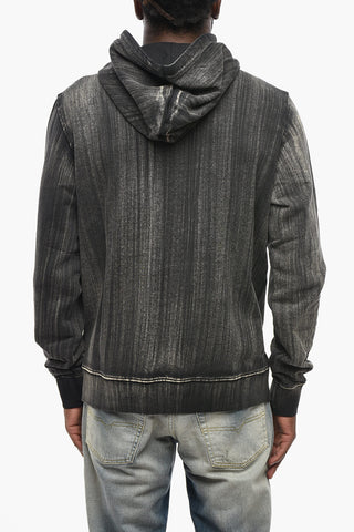 Brushed Cotton Faded-Effect Hoodie S-GINN-K43