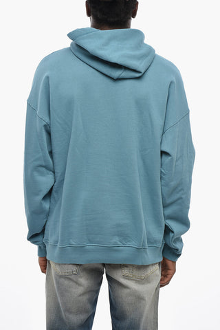 Two-Tone Cotton Hoodie S-UMMER-E5 With Patch Pocket