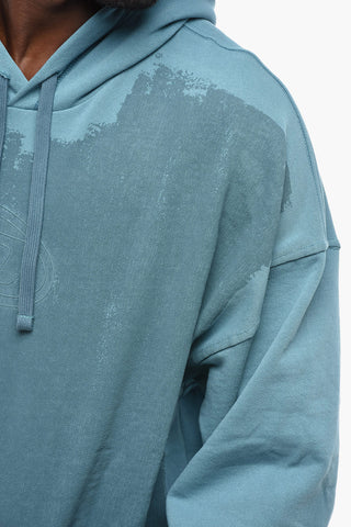 Two-Tone Cotton Hoodie S-UMMER-E5 With Patch Pocket