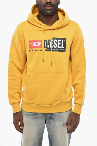 Cotton Hoodie S-GIRK with Contrast Print