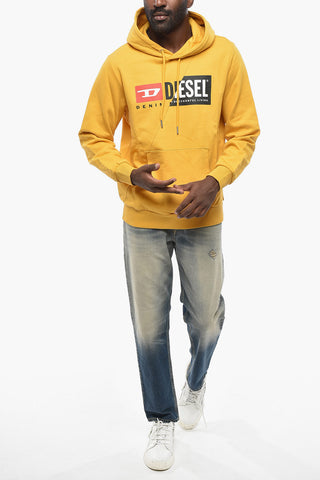 Cotton Hoodie S-GIRK with Contrast Print