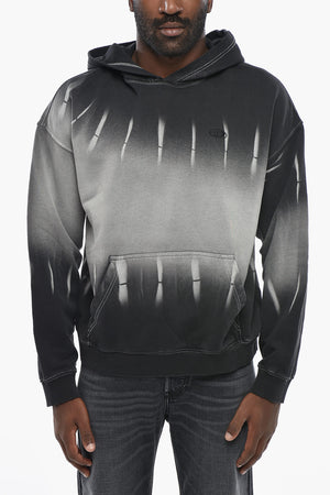 Felpa Hoodie S-BOXT-R2 Effetto Sfumato con Tasca a Canguro