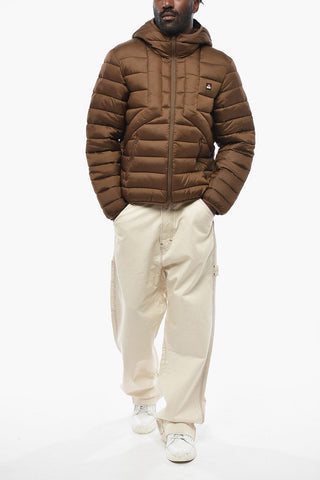 Ripstop Diamond-Quilted Padded Jacket W-DWAIN-OUTHOOD