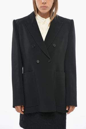 Zweireihige Jacke mit Spitzrevers