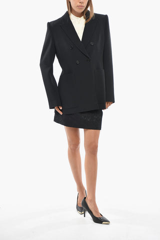 Zweireihige Jacke mit Spitzrevers